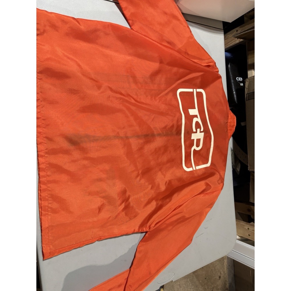 TCR‎ Orange Windbreaker Jacket L - Picture 4 of 6